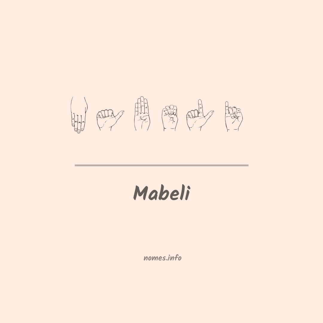 Mabeli em Libras