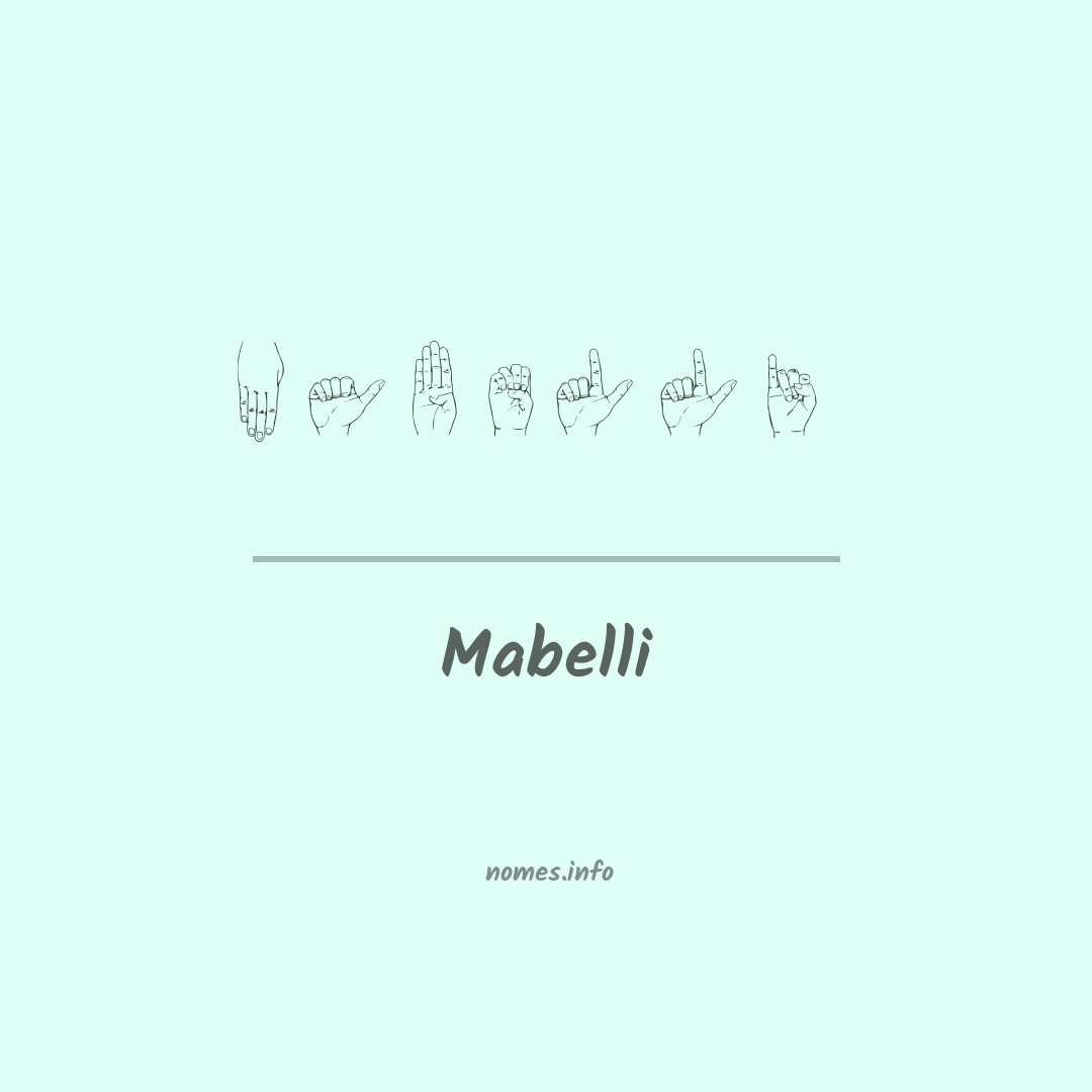 Mabelli em Libras
