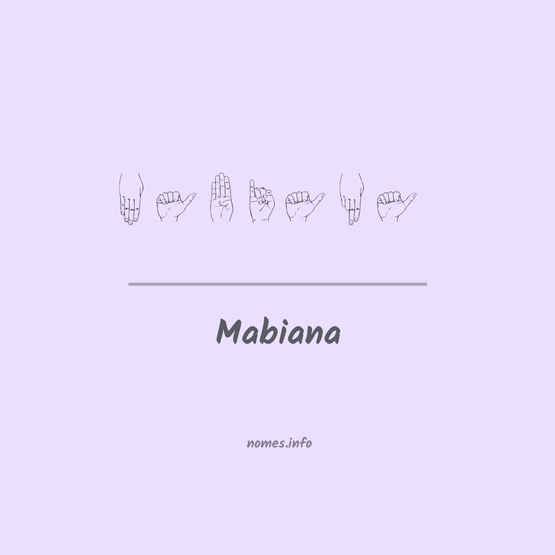 Mabiana em Libras