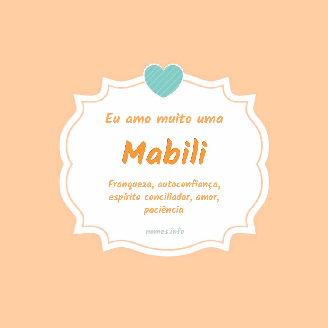 Eu amo muito Mabili