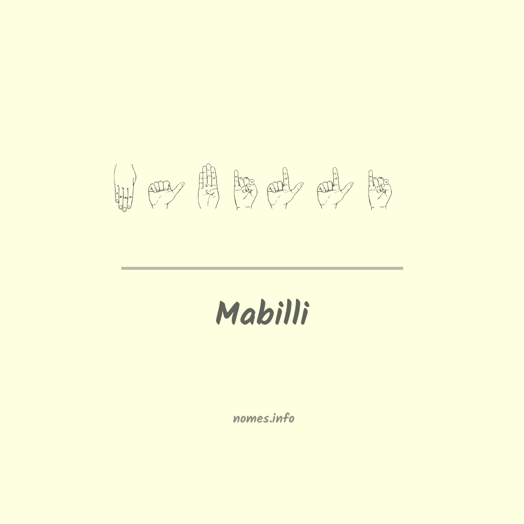 Mabilli em Libras