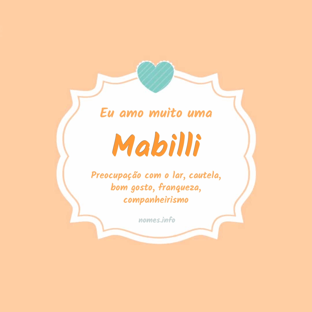 Eu amo muito Mabilli
