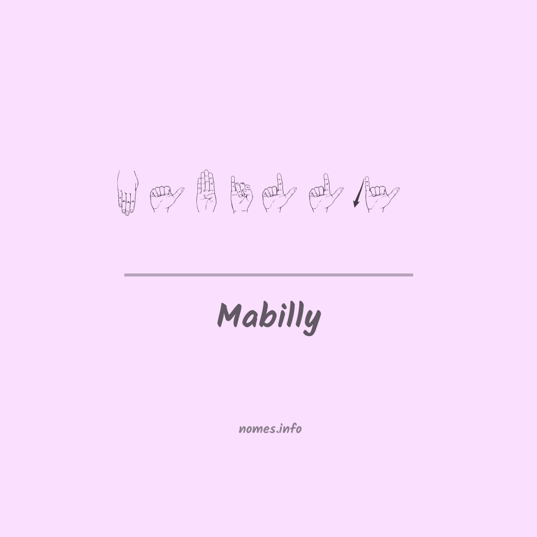 Mabilly em Libras