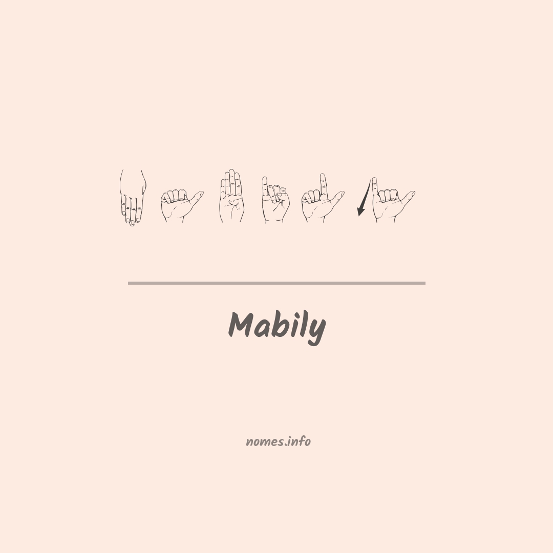 Mabily em Libras