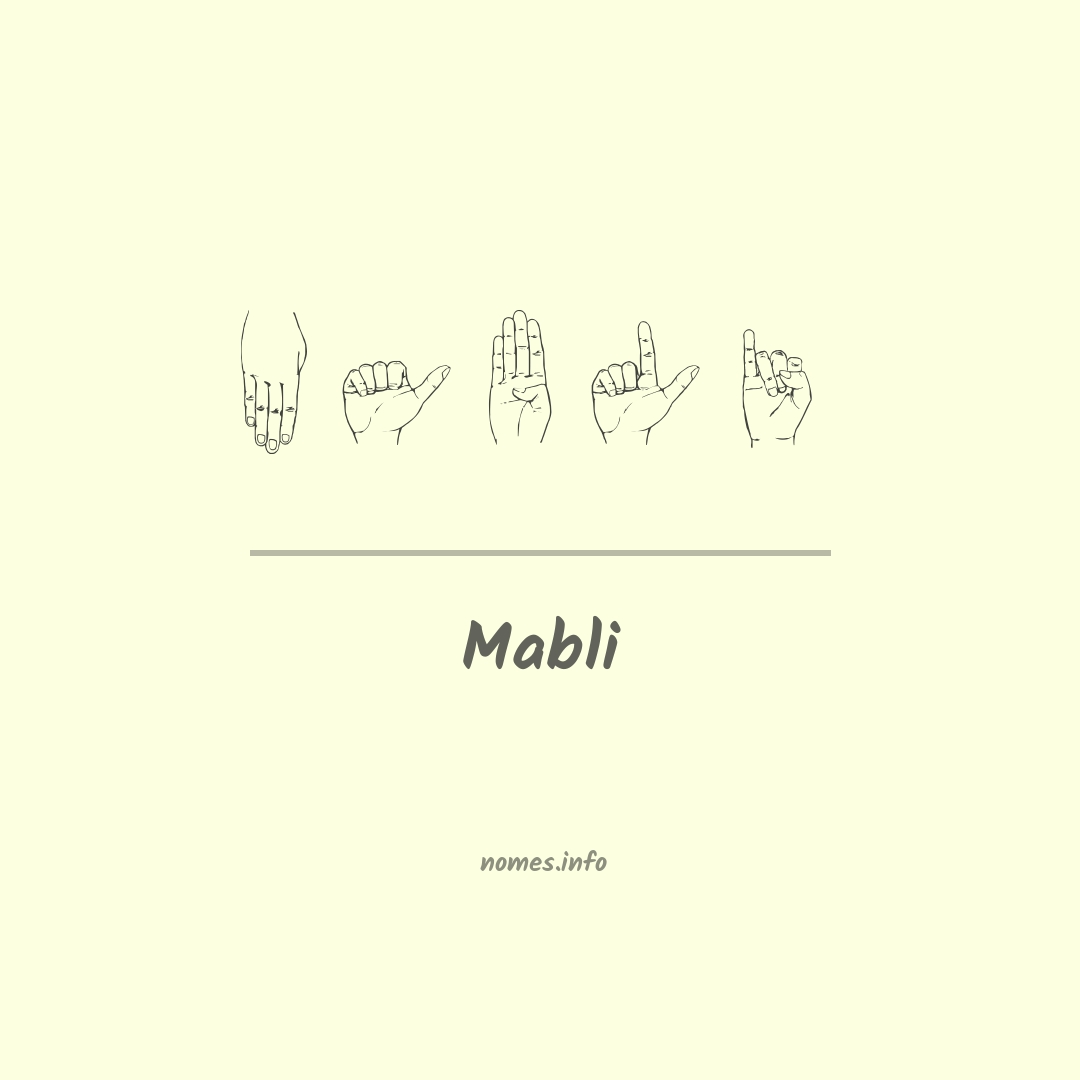 Mabli em Libras