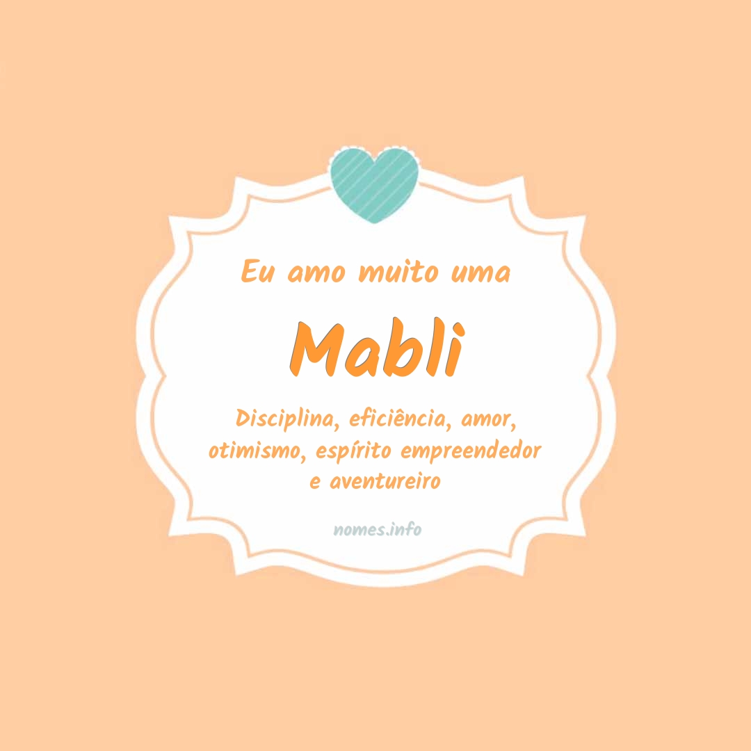 Eu amo muito Mabli