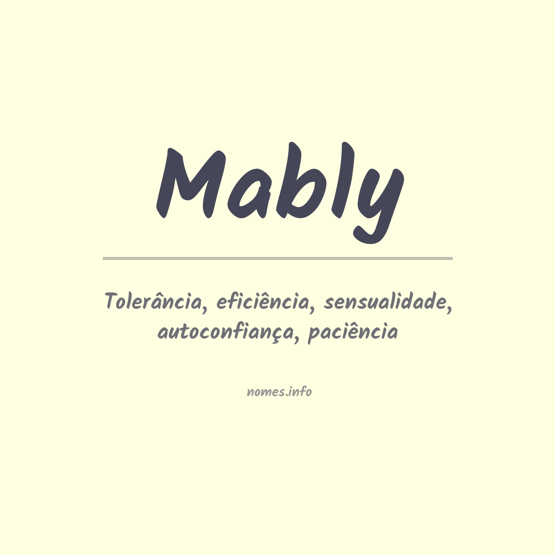 Significado do nome Mably