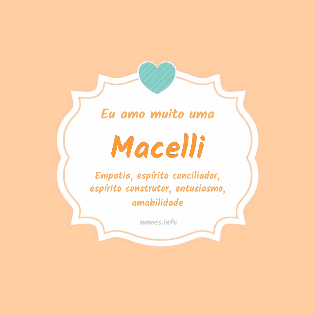 Eu amo muito Macelli