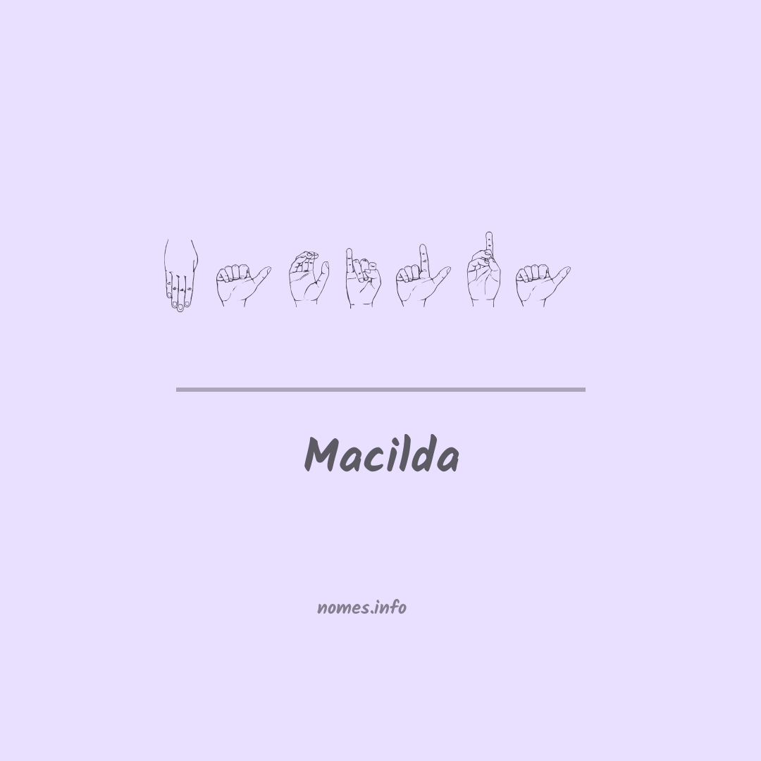 Macilda em Libras