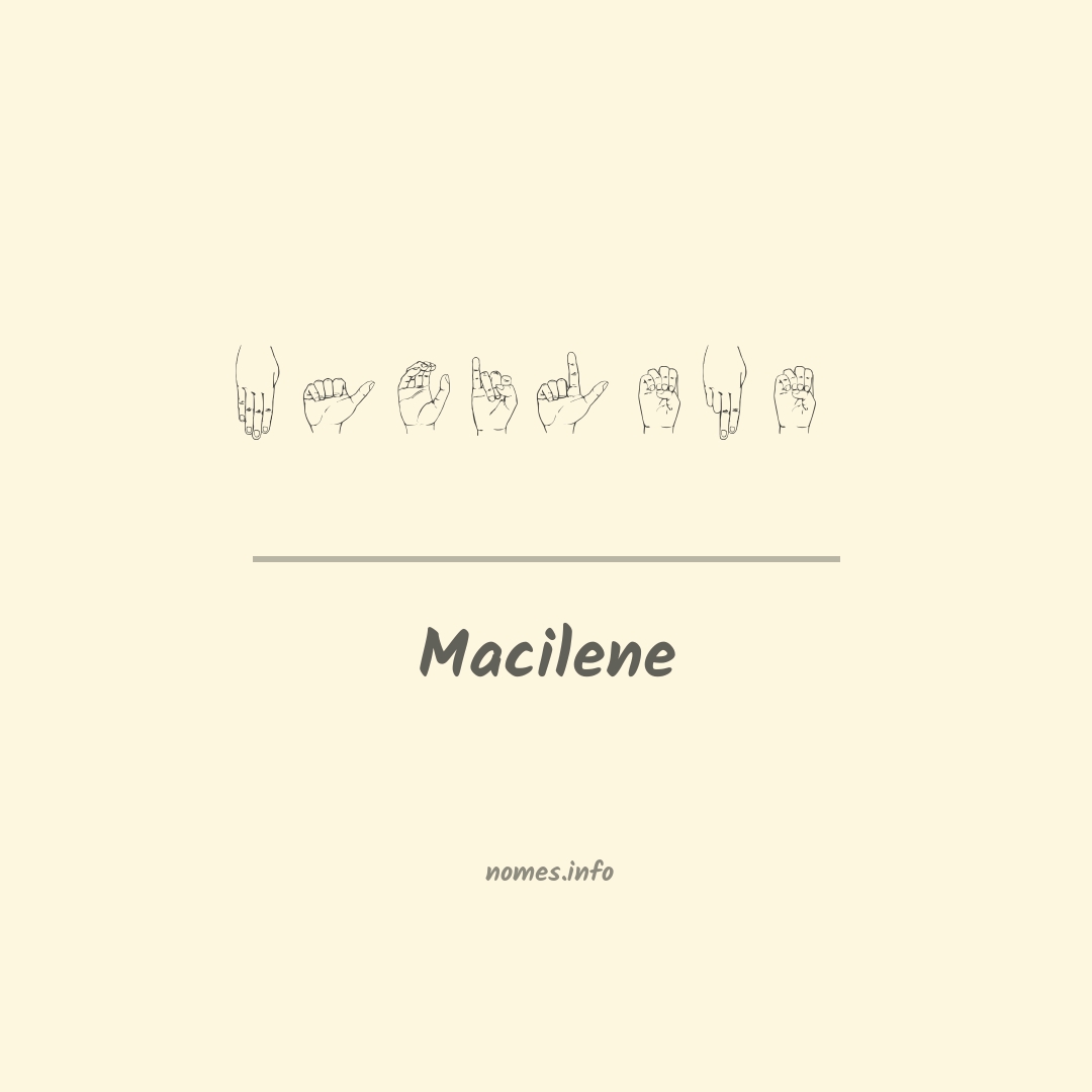 Macilene em Libras