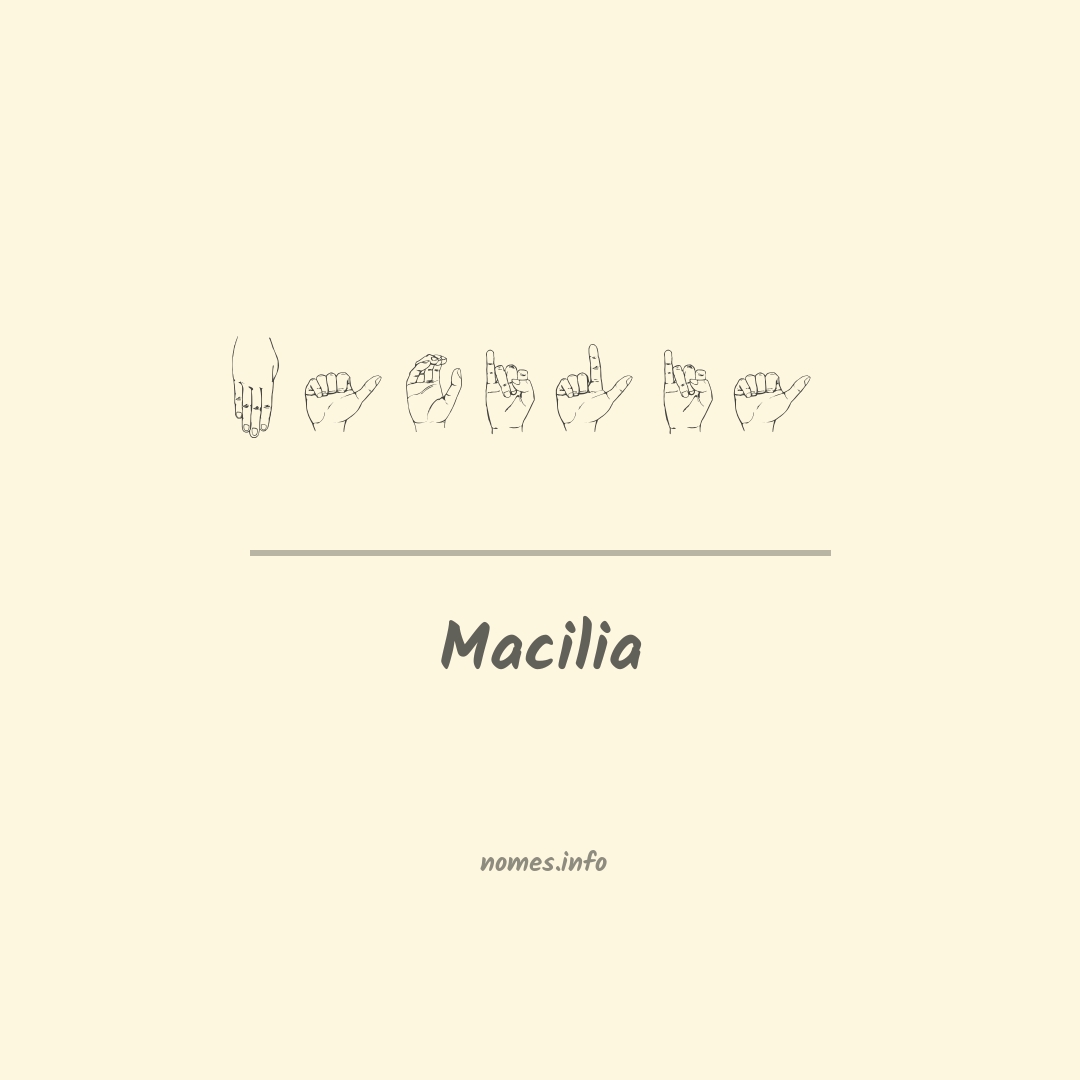 Macilia em Libras