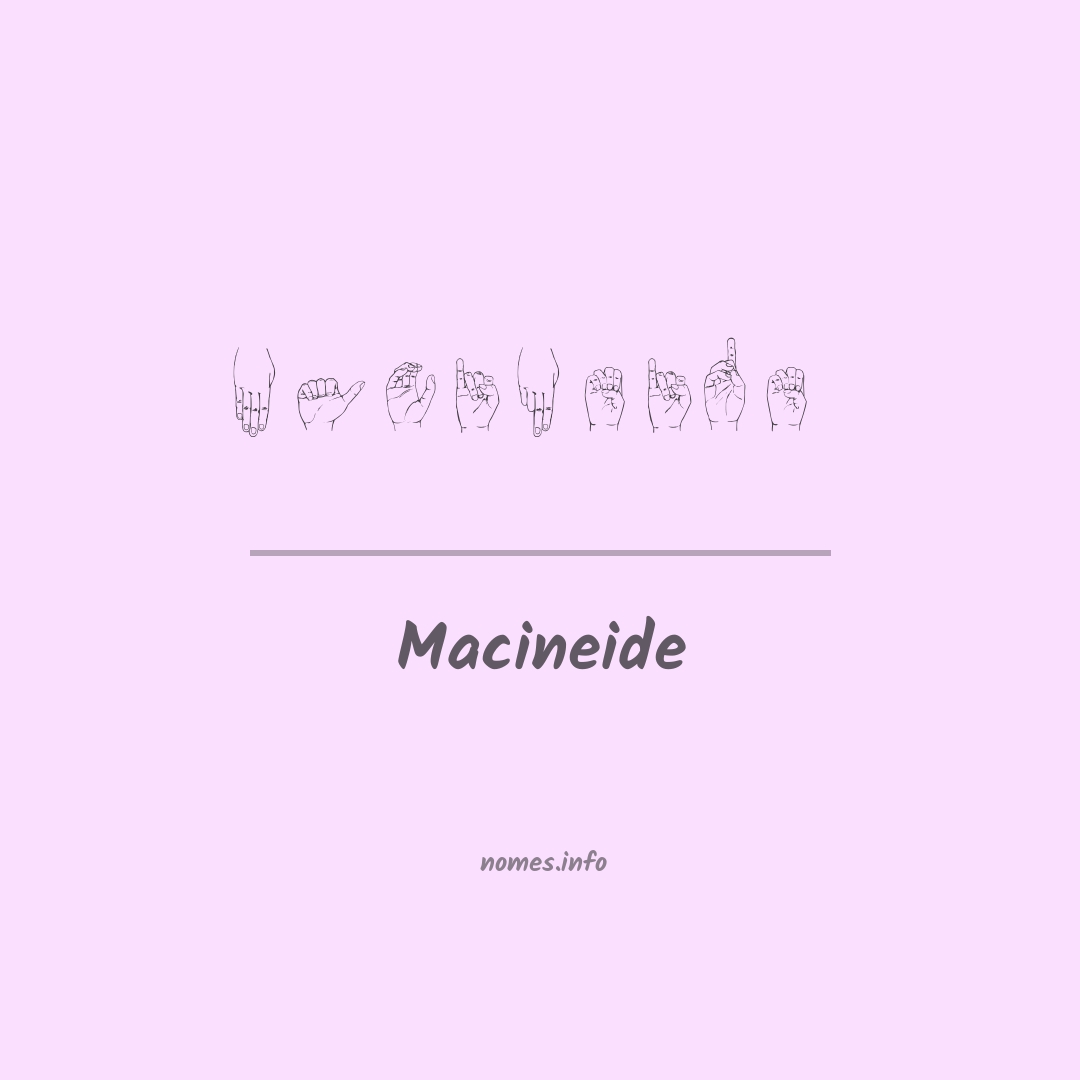 Macineide em Libras
