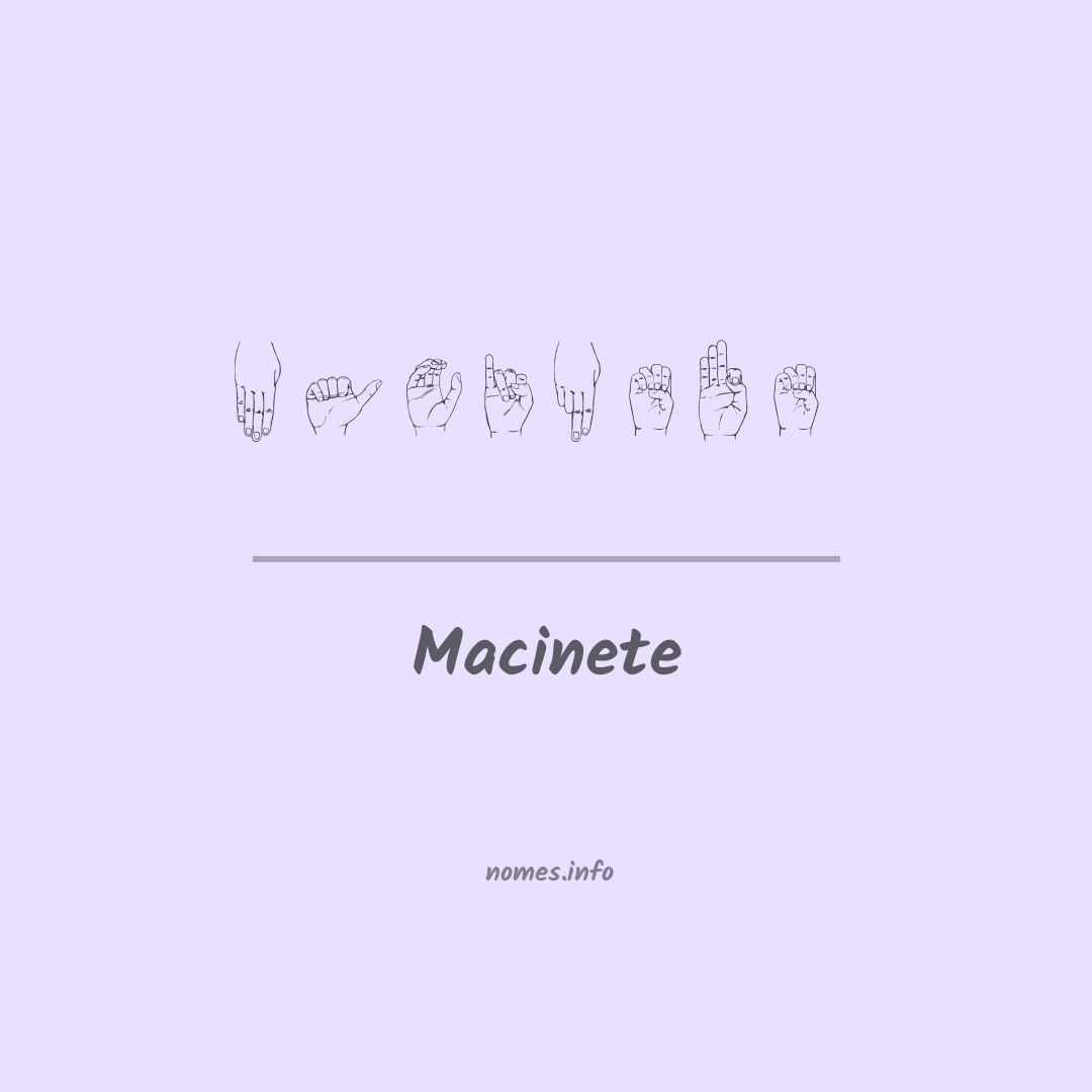 Macinete em Libras