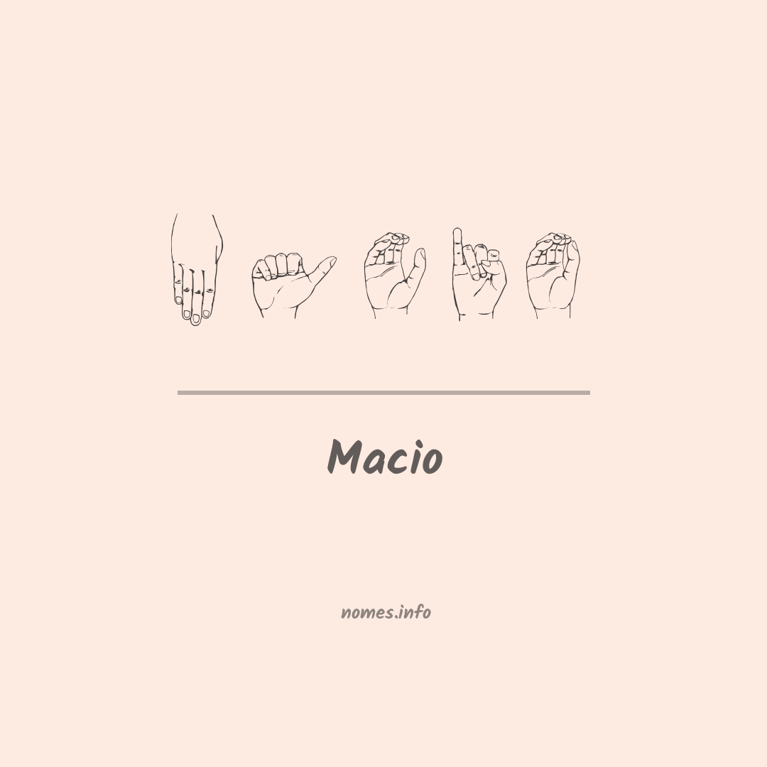 Macio em Libras