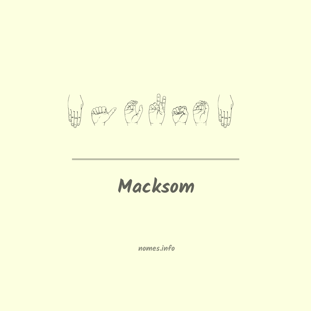 Macksom em Libras
