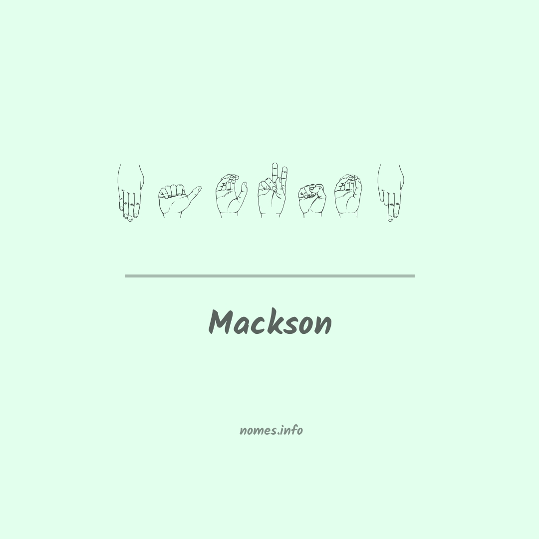Mackson em Libras