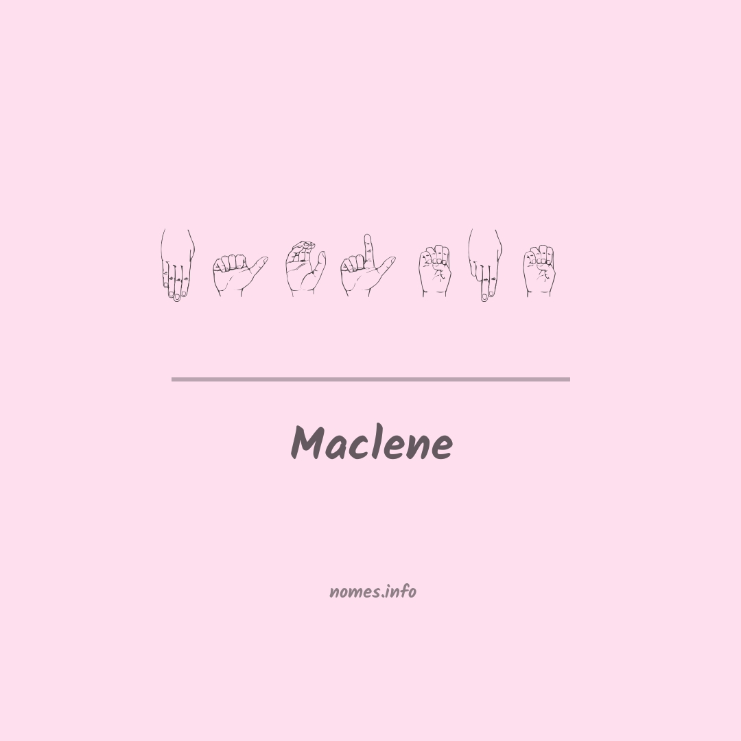 Maclene em Libras