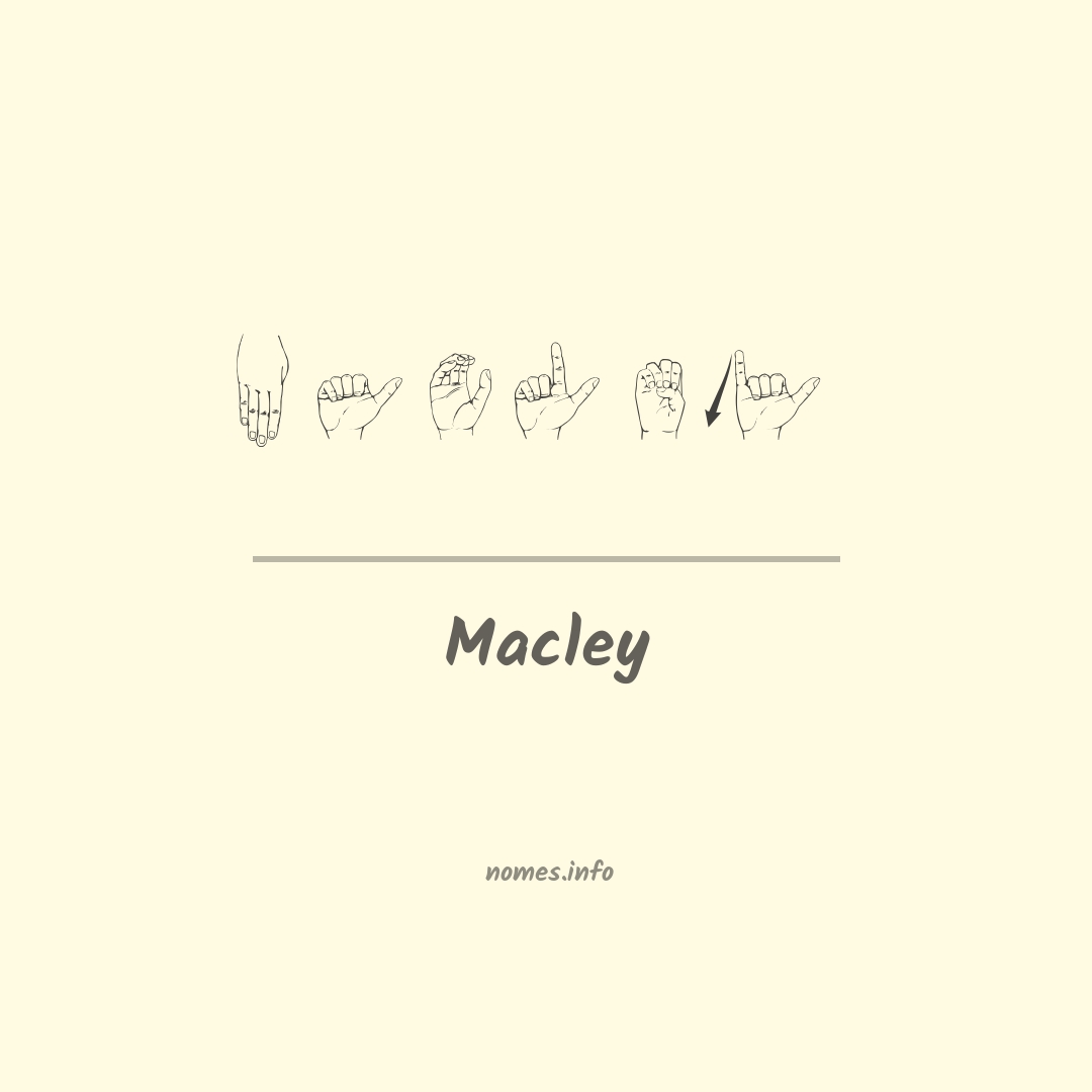 Macley em Libras