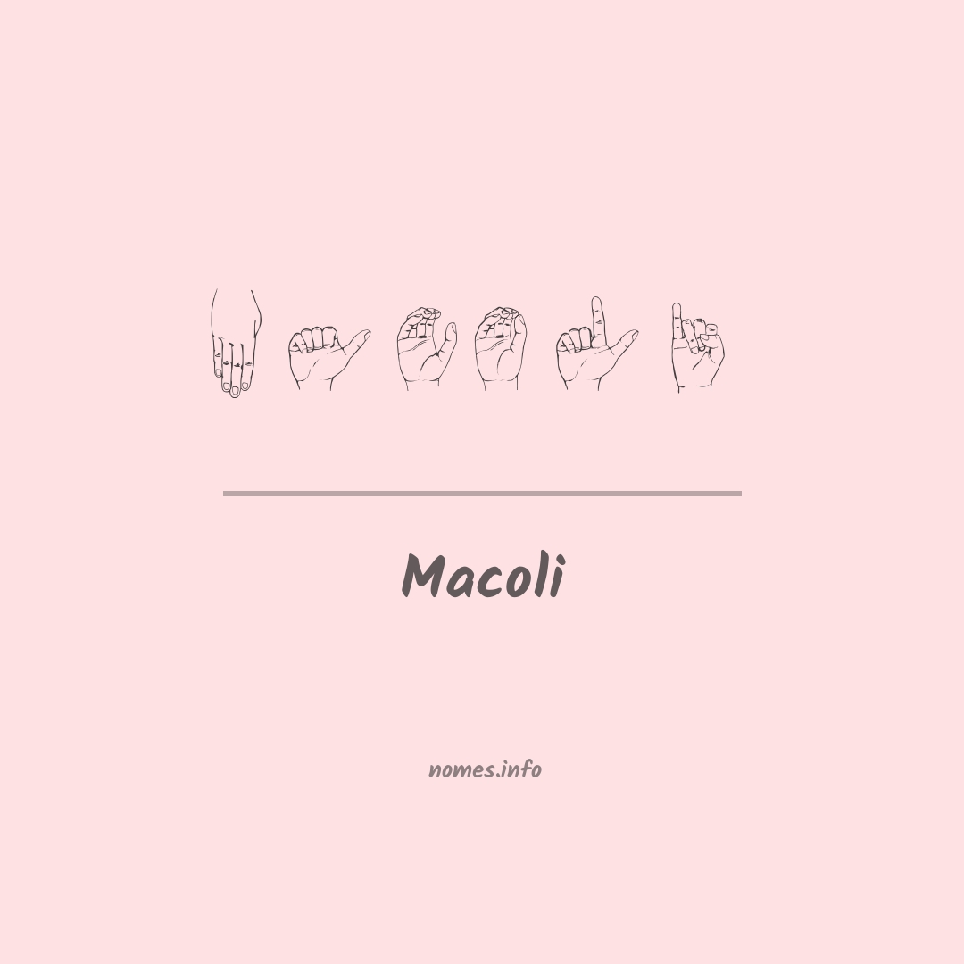 Macoli em Libras