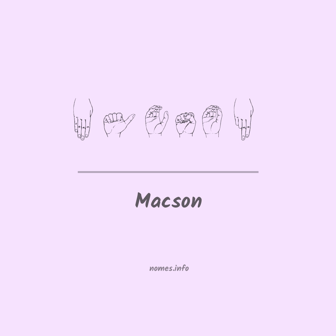 Macson em Libras