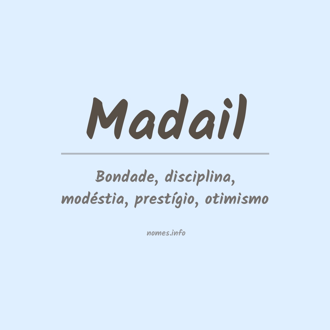 Significado do nome Madail