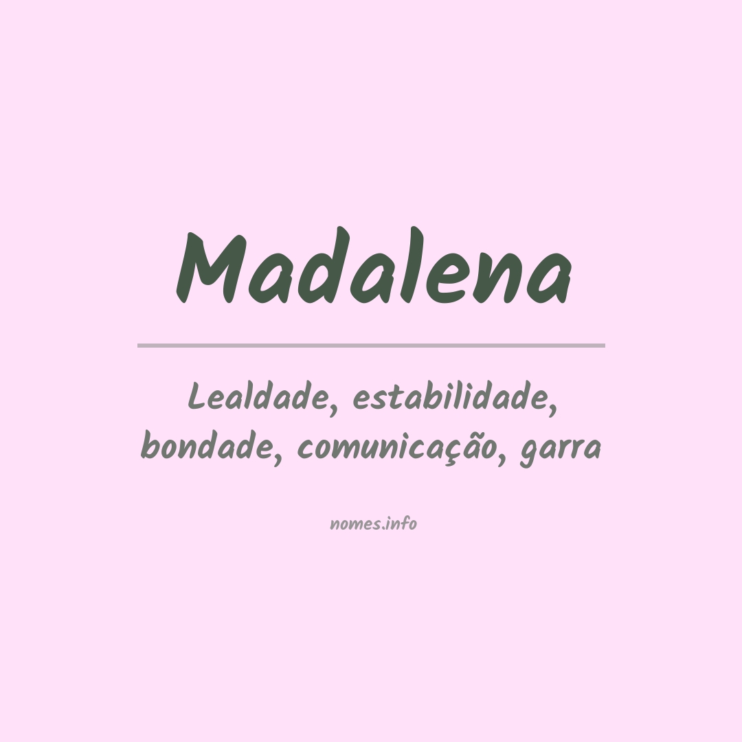 Significado do nome Madalena