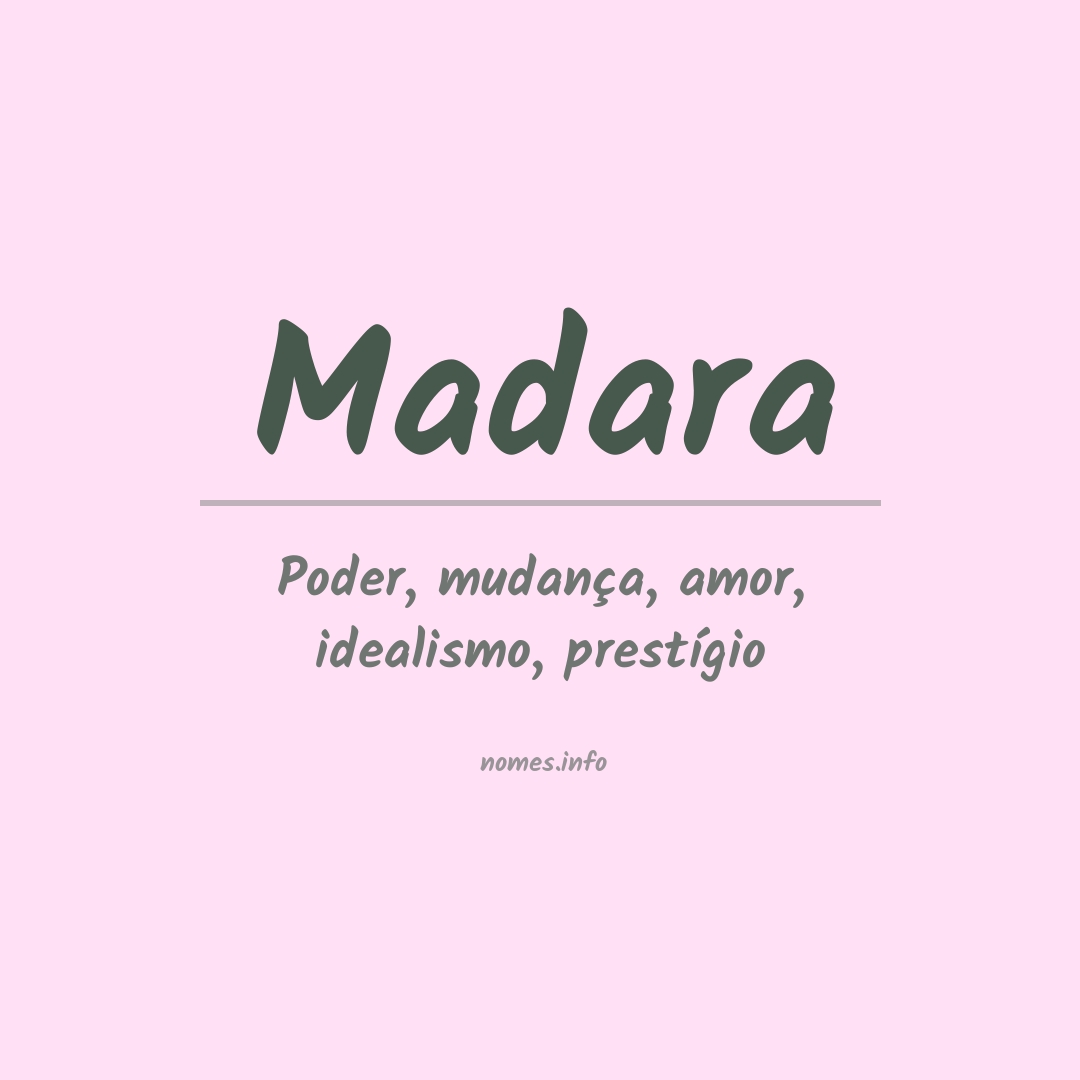 Significado do nome Madara