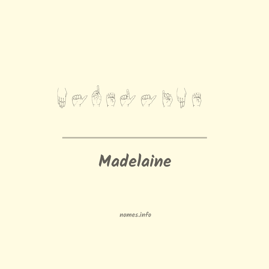 Madelaine em Libras