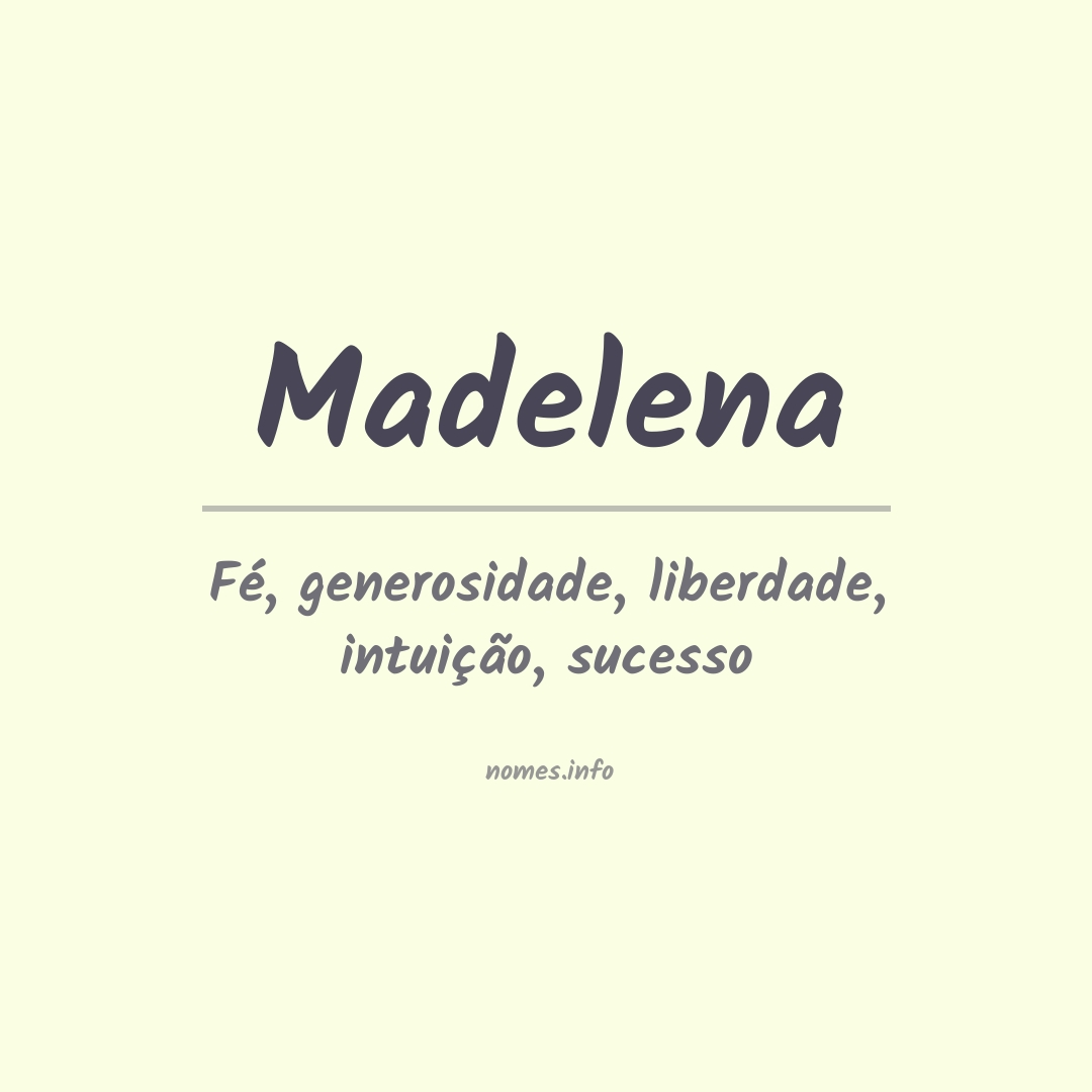 Significado do nome Madelena
