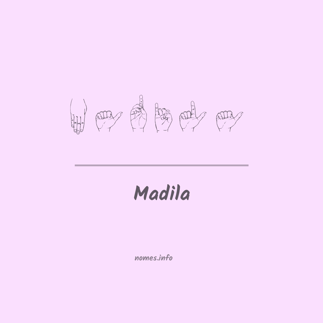 Madila em Libras