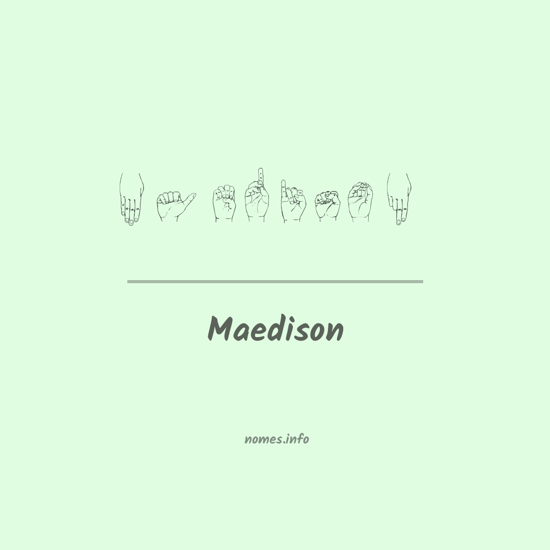 Maedison em Libras