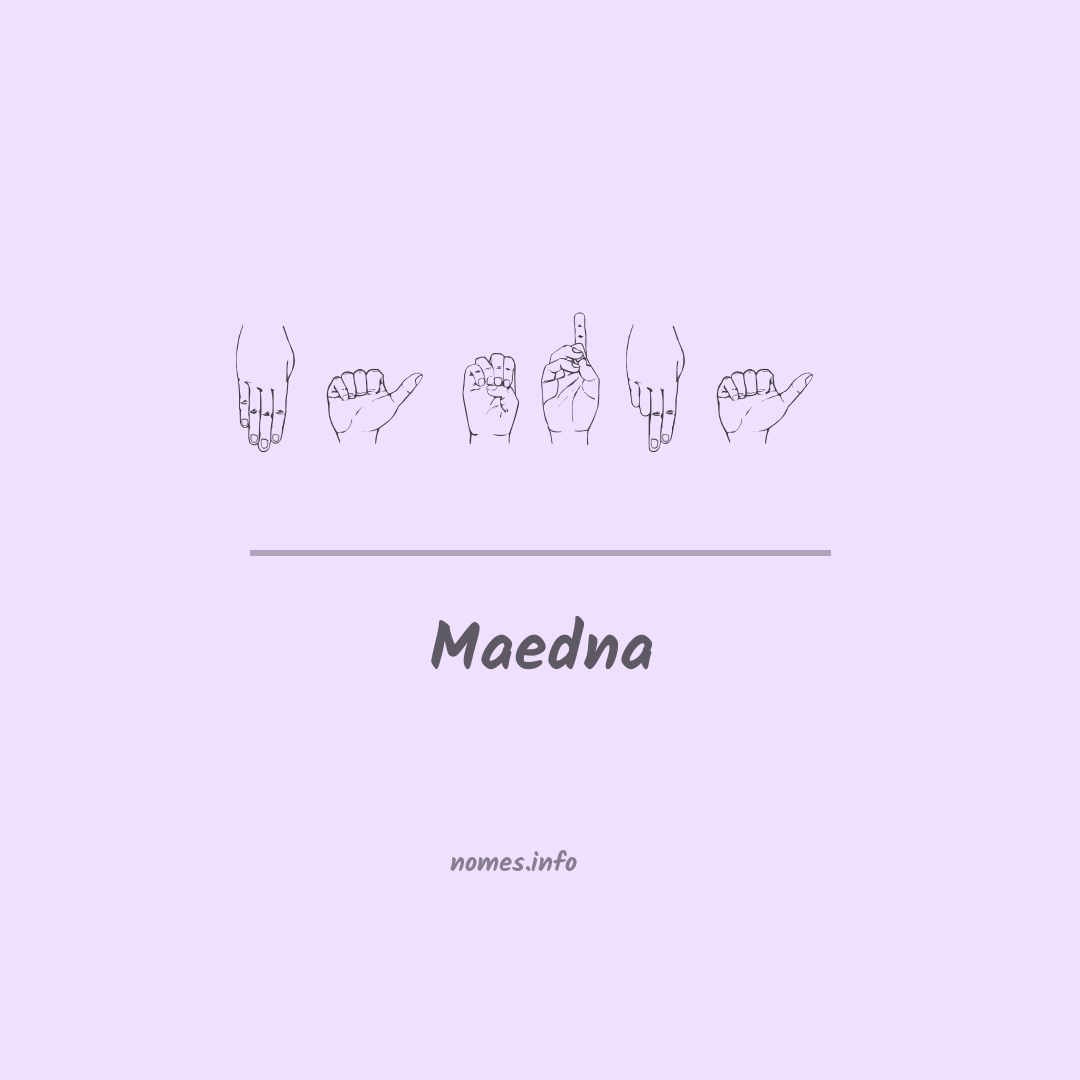 Maedna em Libras