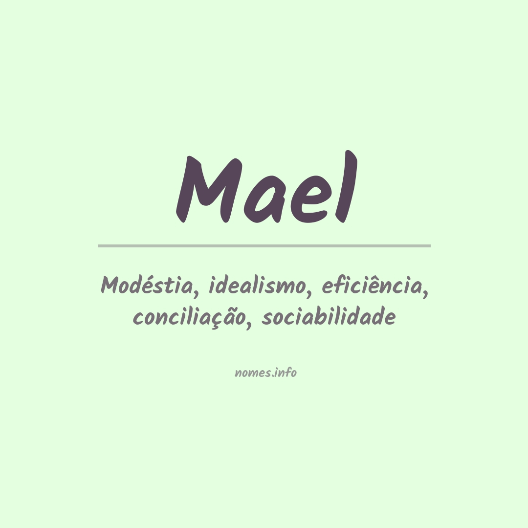 Significado do nome Mael
