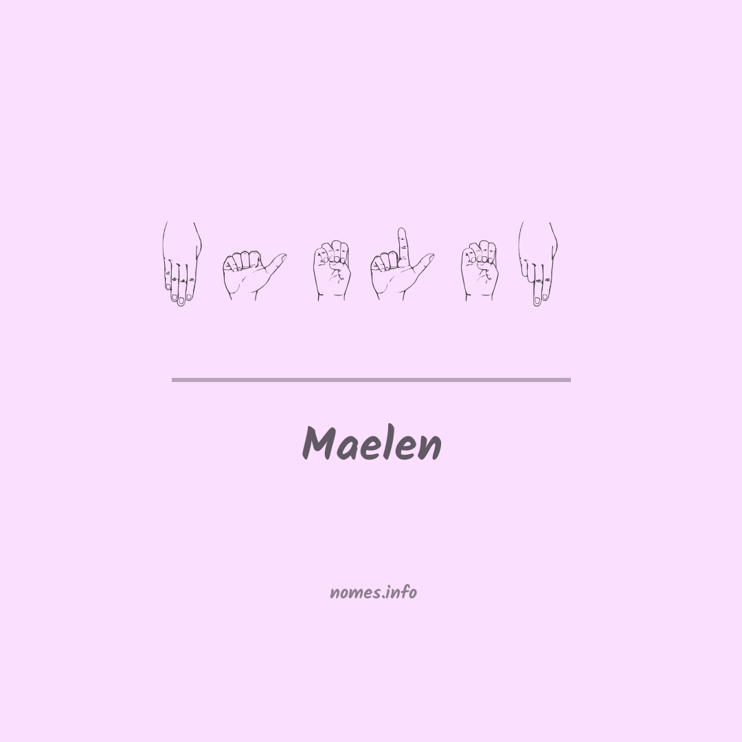 Maelen em Libras
