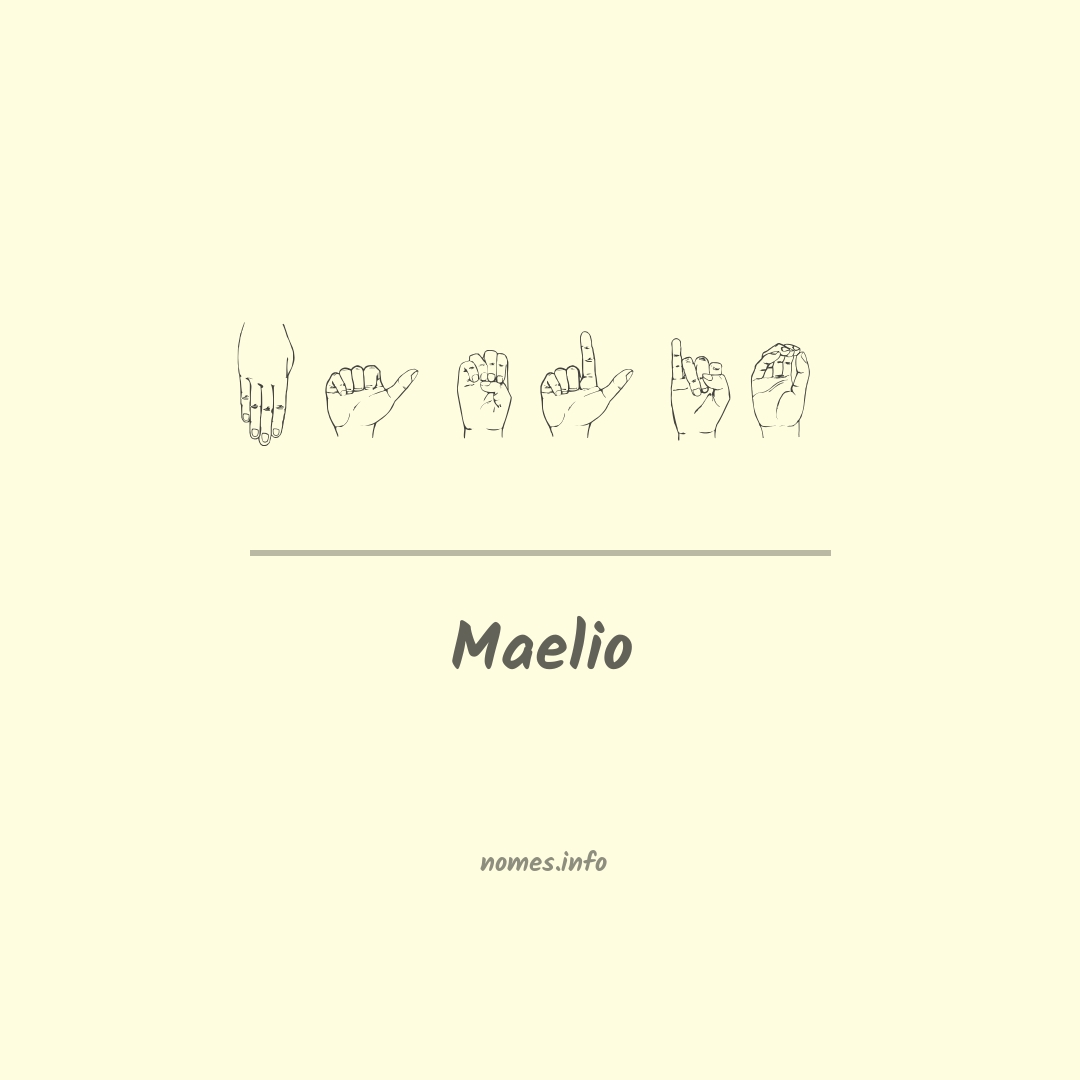 Maelio em Libras