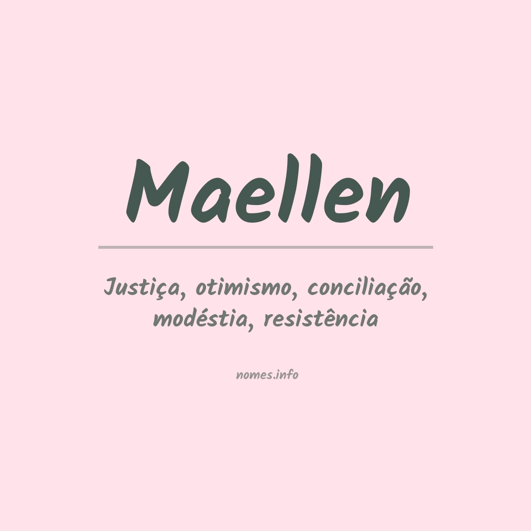 Significado do nome Maellen