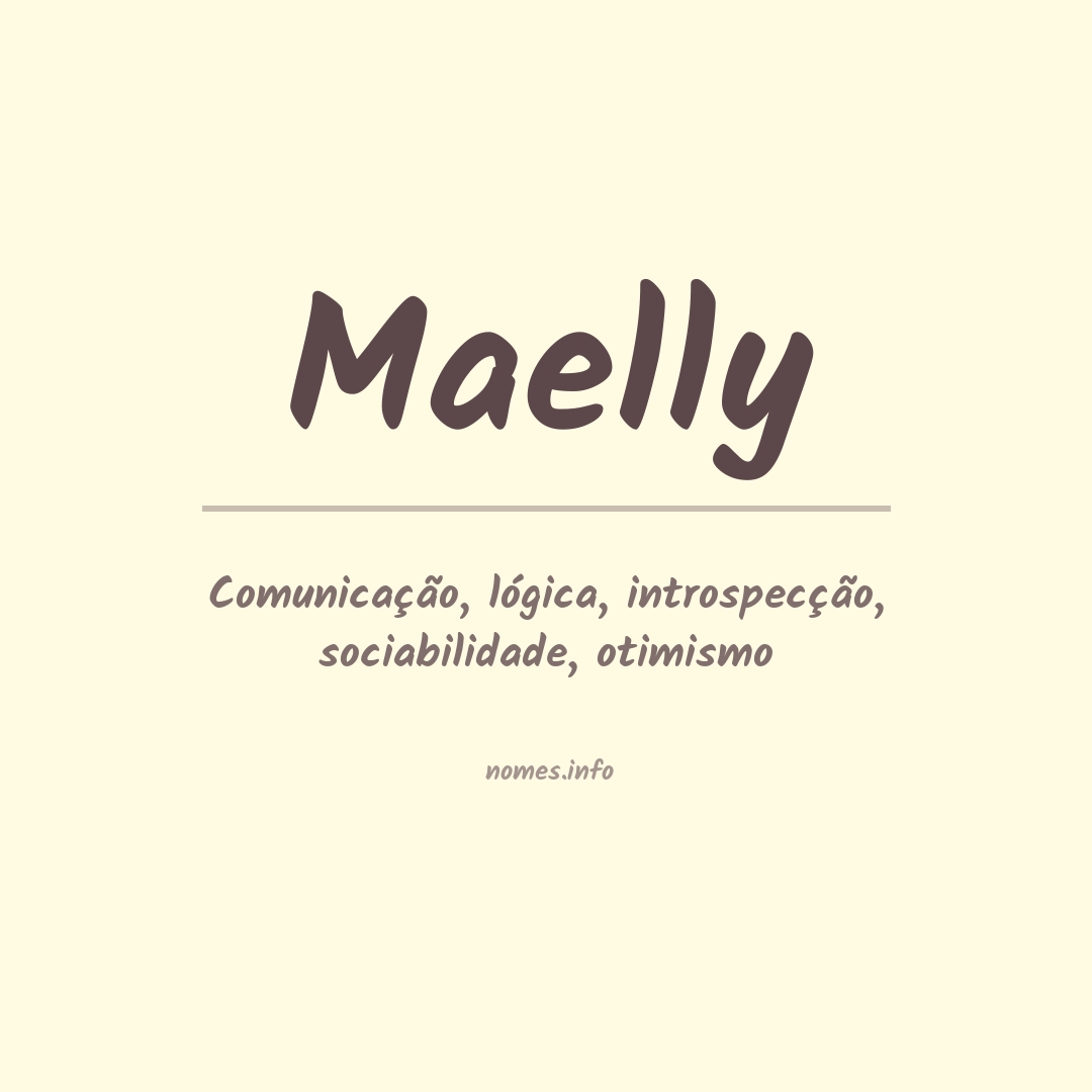 Significado do nome Maelly