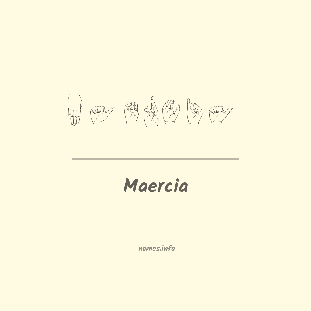 Maercia em Libras