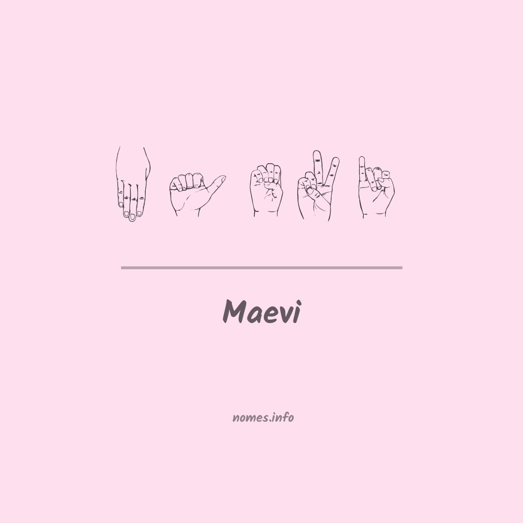 Maevi em Libras