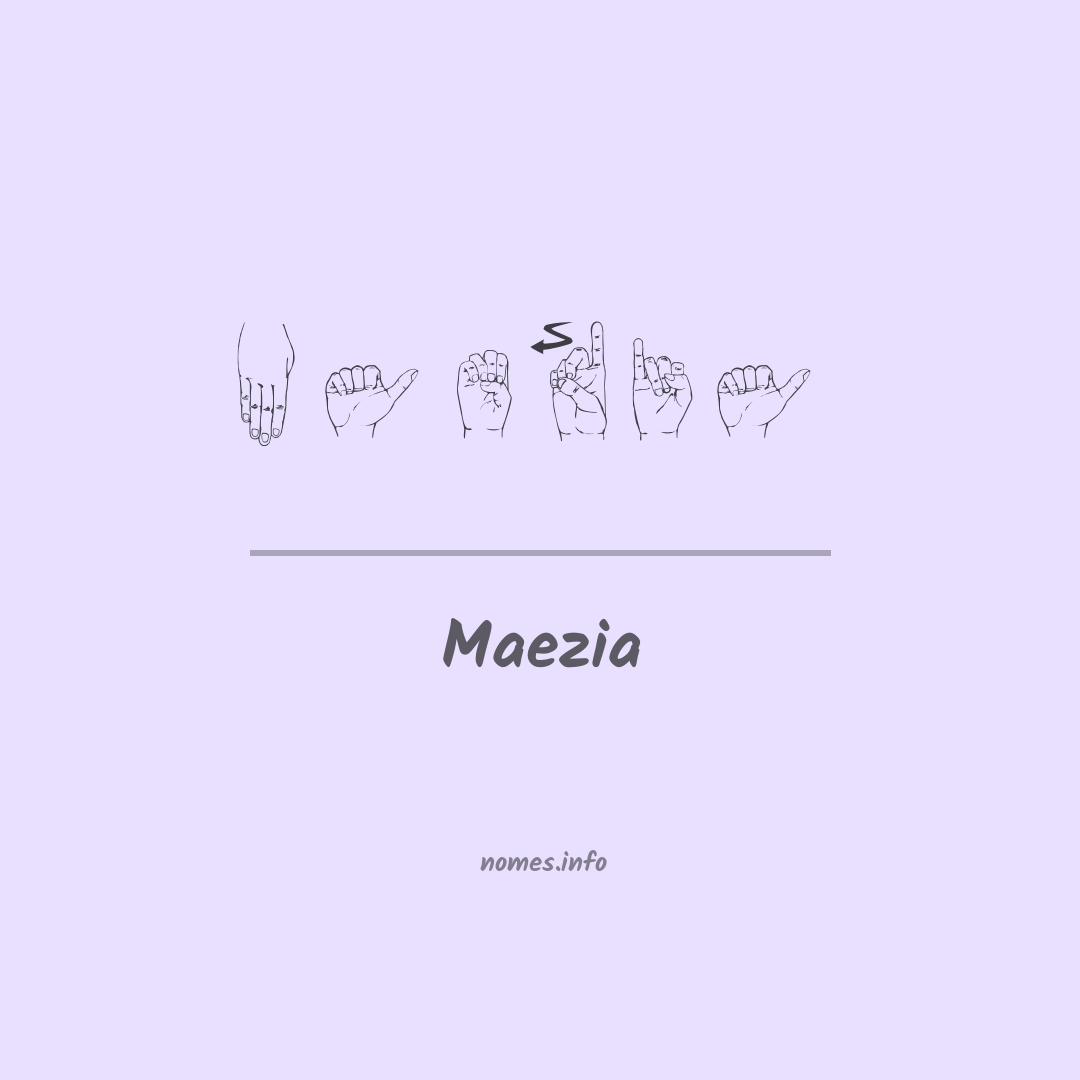 Maezia em Libras