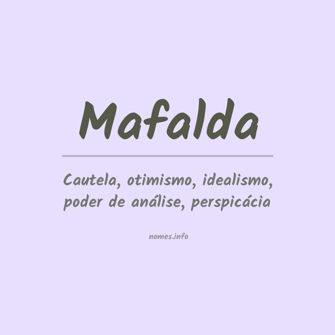 Significado do nome Mafalda
