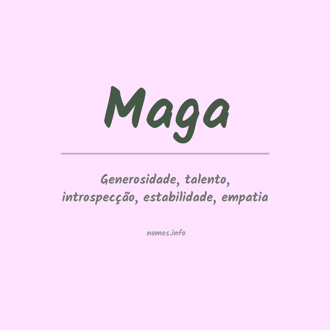 Significado do nome Maga