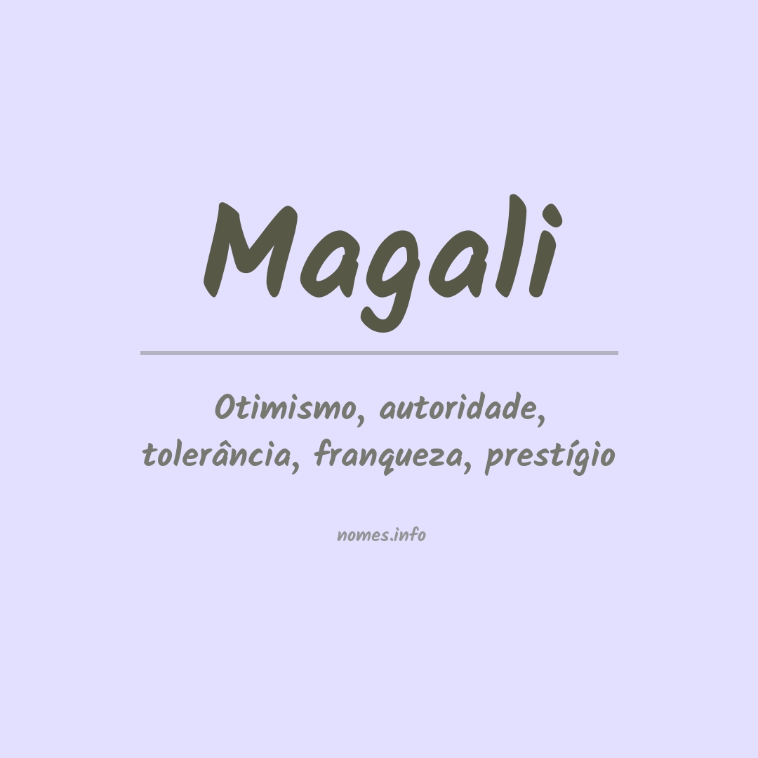 Significado do nome Magali