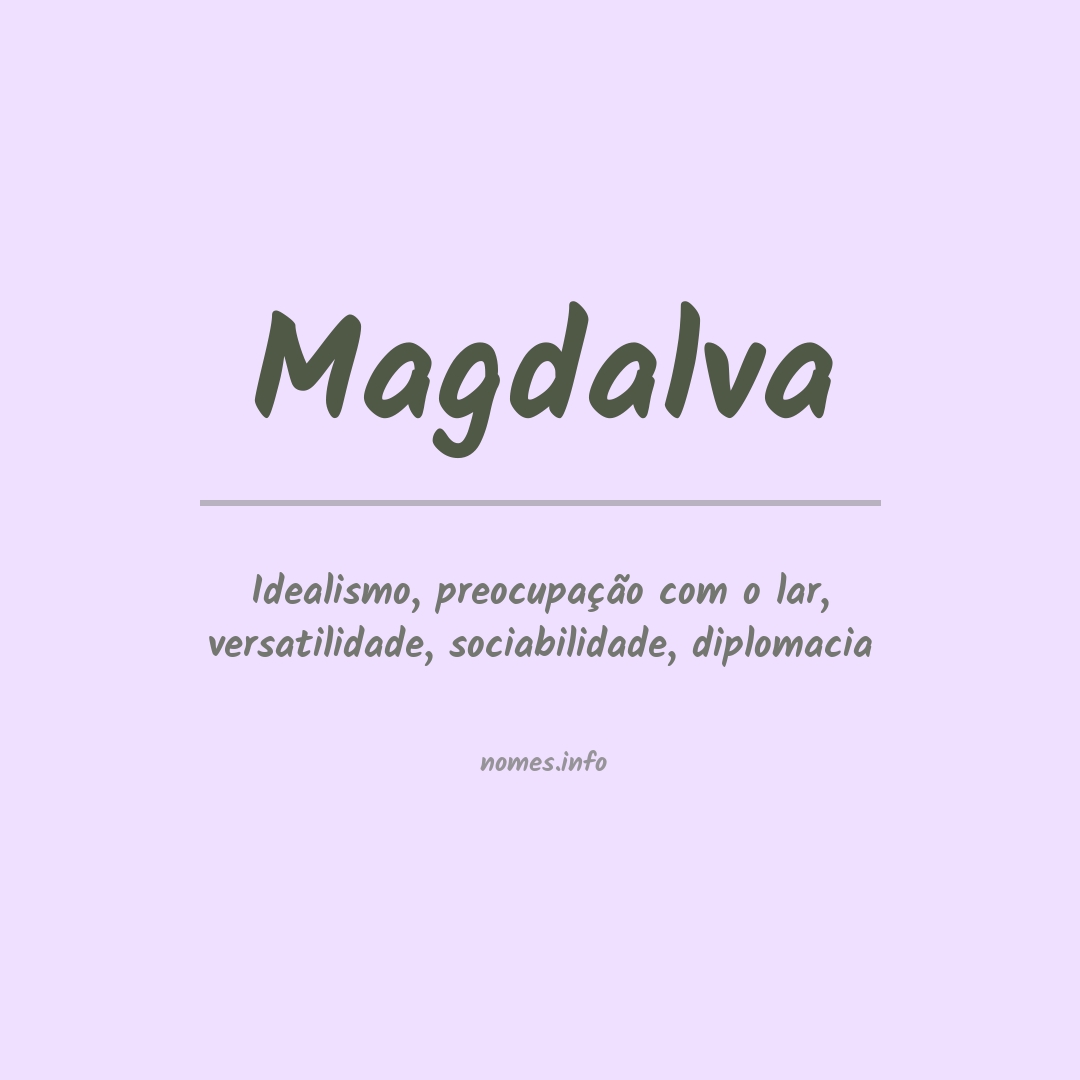 Significado do nome Magdalva