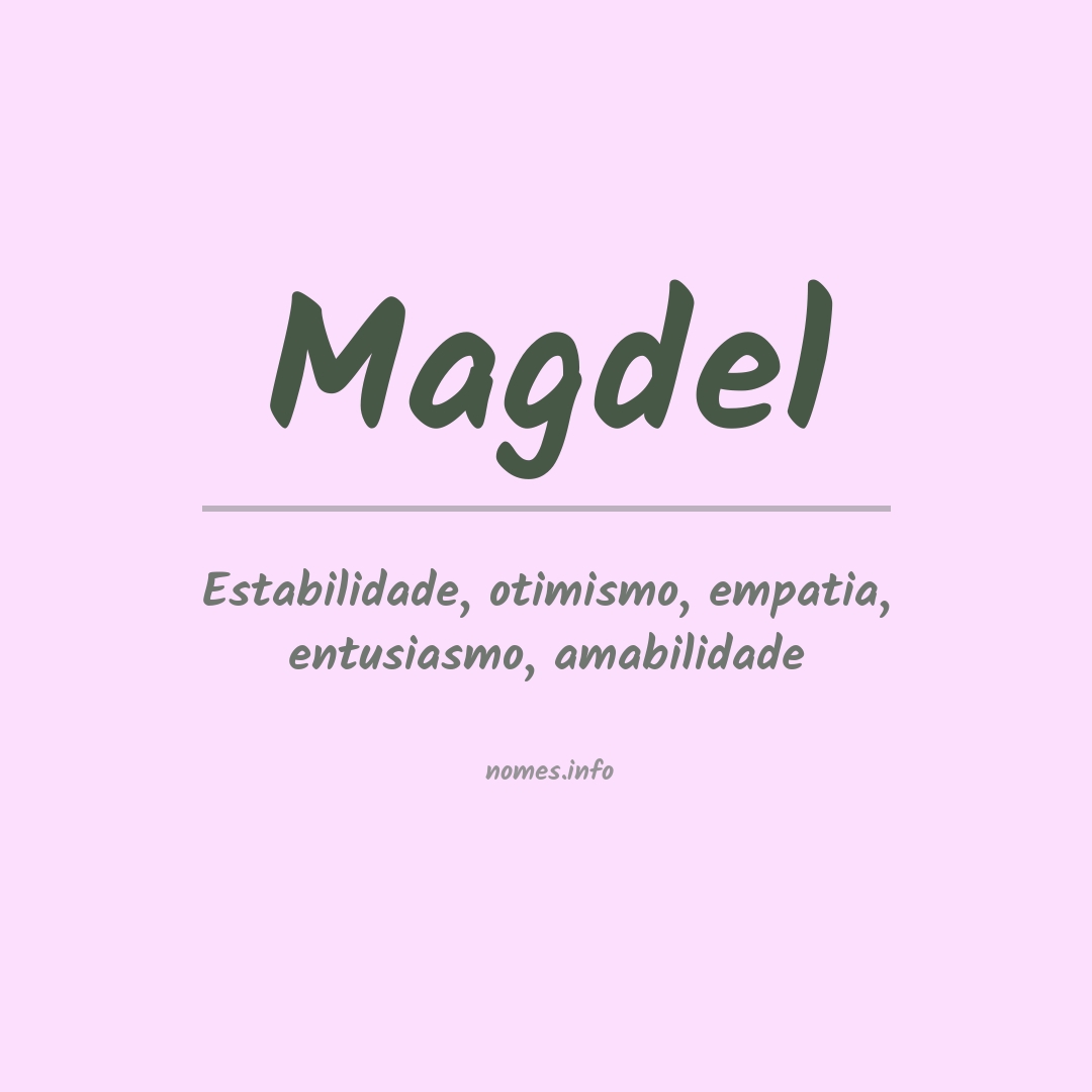 Significado do nome Magdel