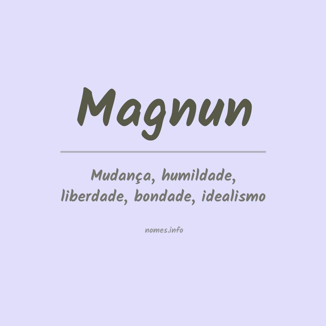 Significado do nome Magnun