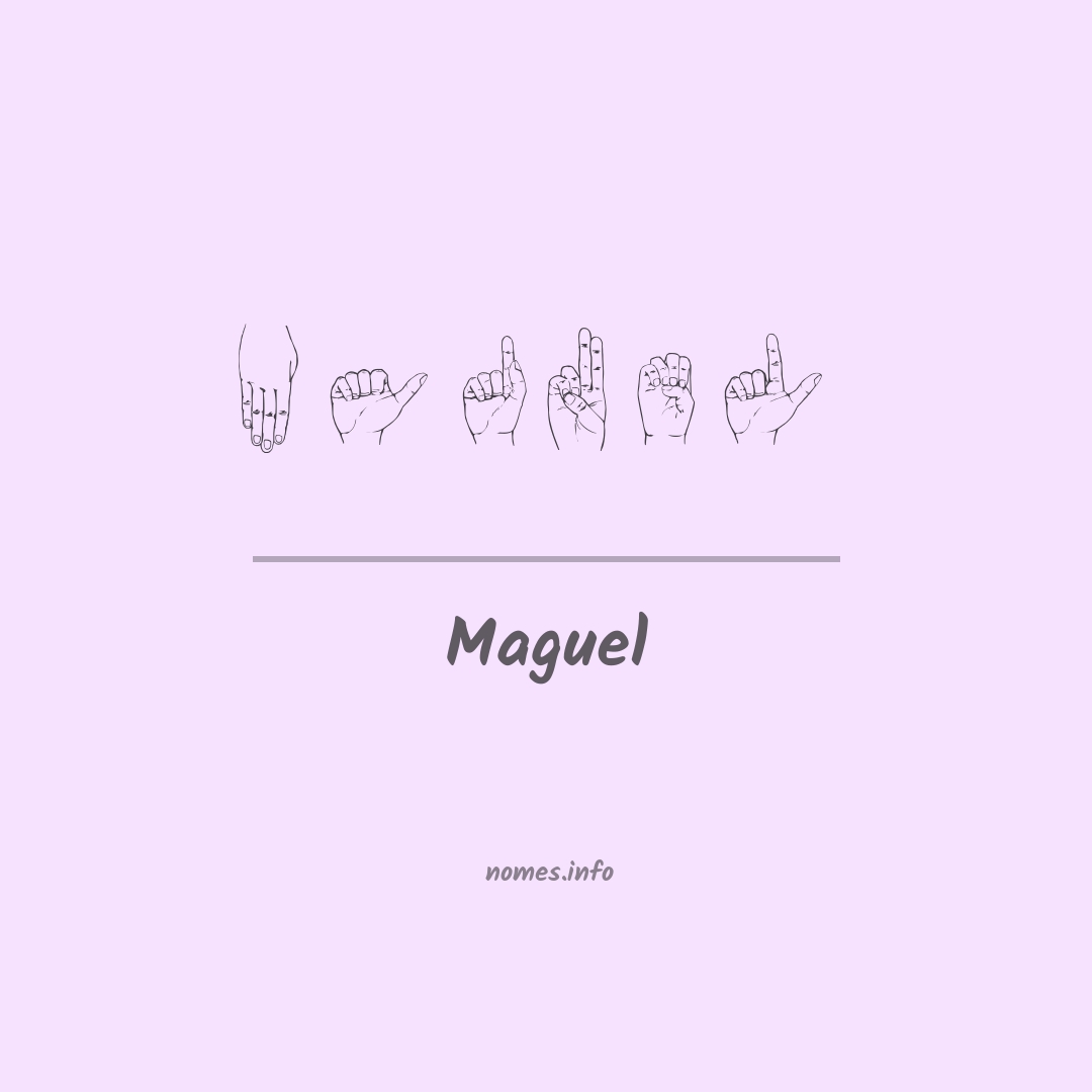 Maguel em Libras