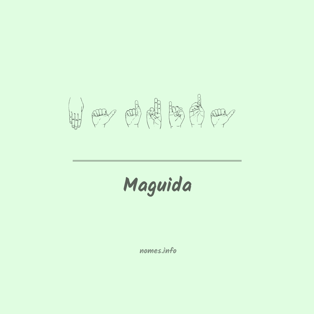 Maguida em Libras