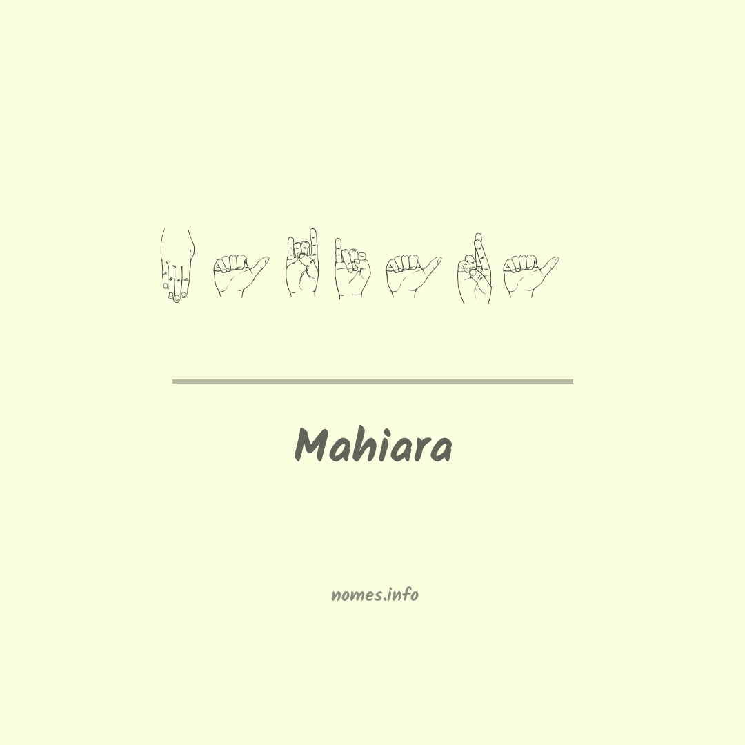 Mahiara em Libras
