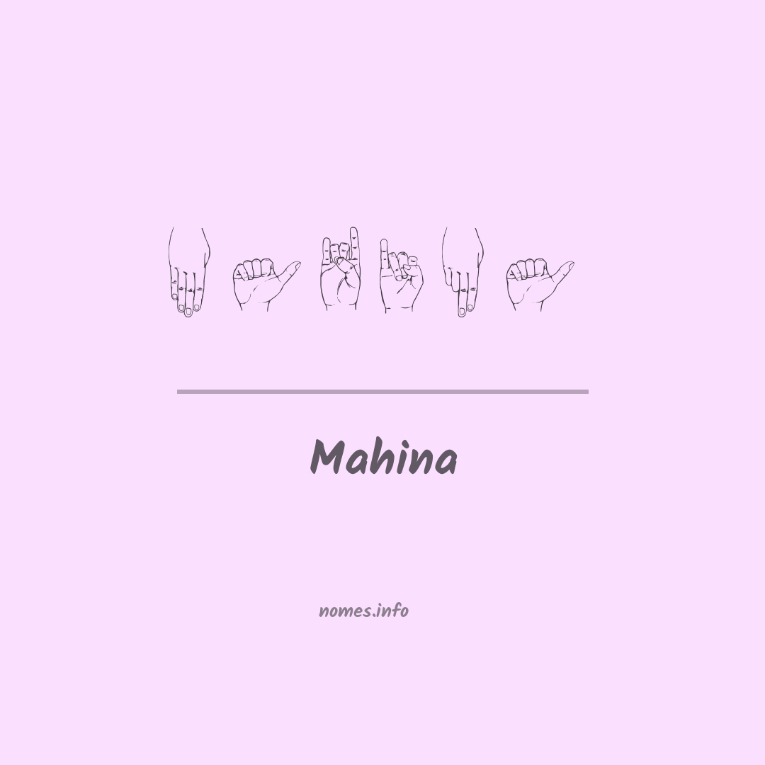 Mahina em Libras